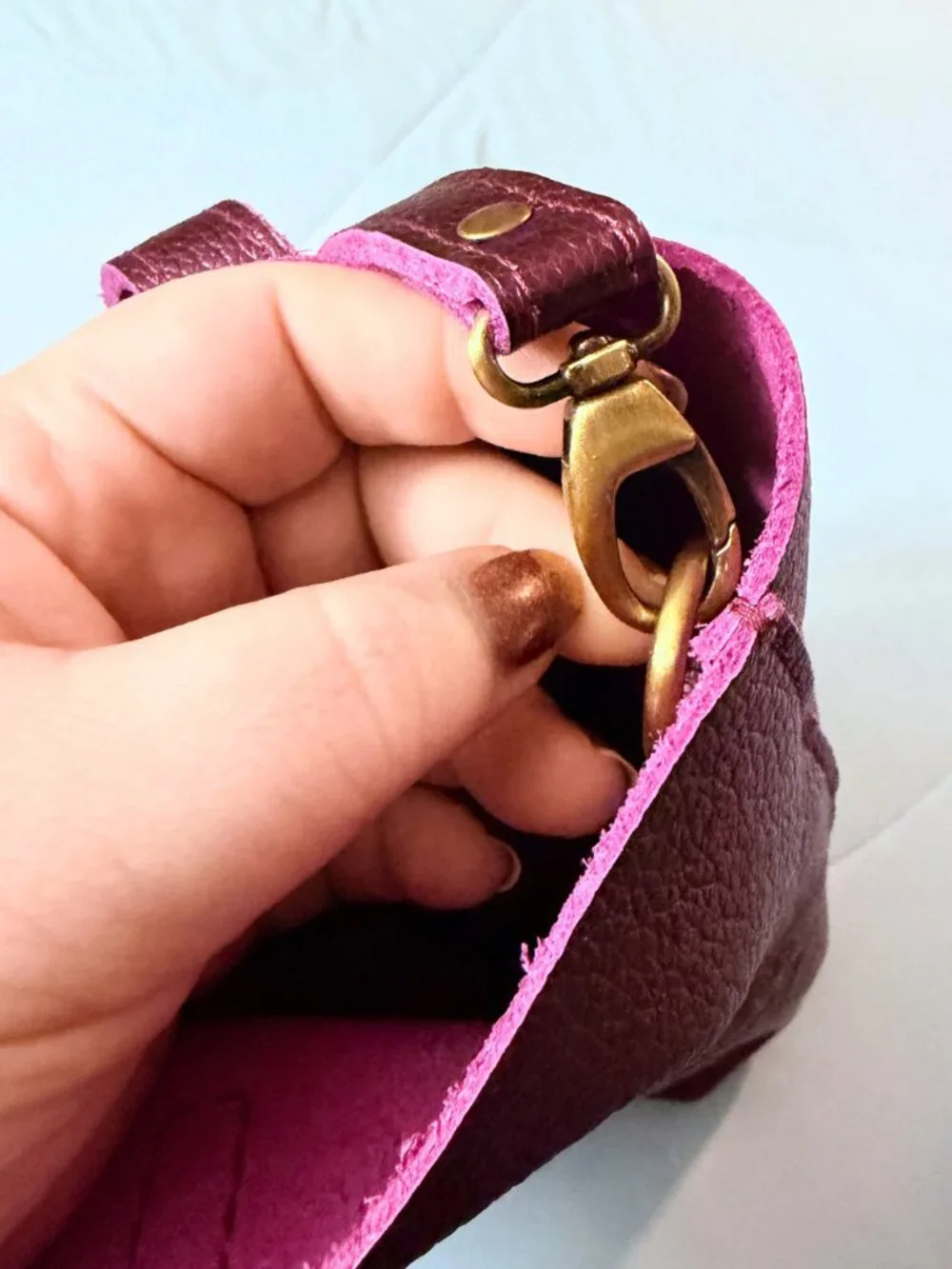 Ultra Violet Original Crossbody Tote by Portland Leather Goods